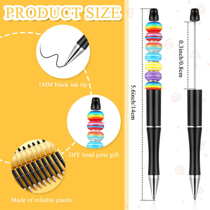 Beadable Pen Bundle (50 Pens + Refills) - Bright Colors