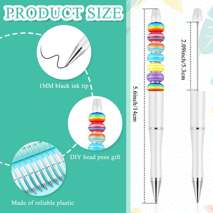Beadable Pen Bundle (50 Pens + Refills) - Bright Colors