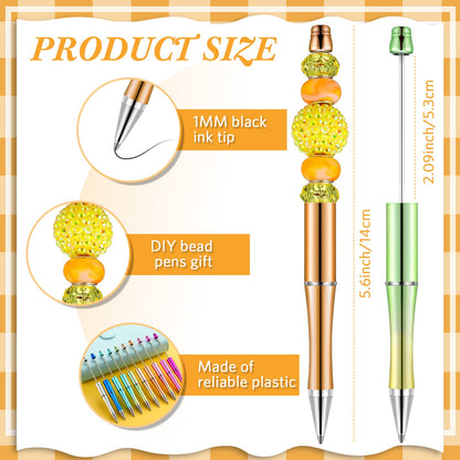 Beadable Pen Bundle (50 Pens + Refills) - Bright Colors