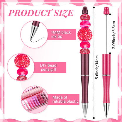 Beadable Pen Bundle (50 Pens + Refills) - Bright Colors
