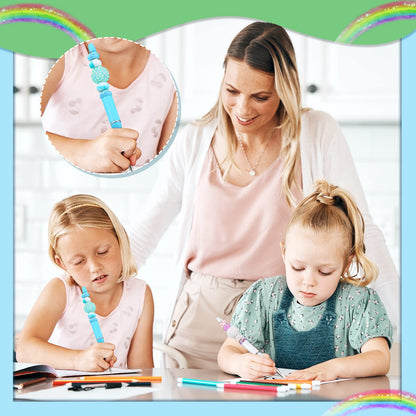 Beadable Pen Bundle (50 Pens + Refills) - Bright Colors