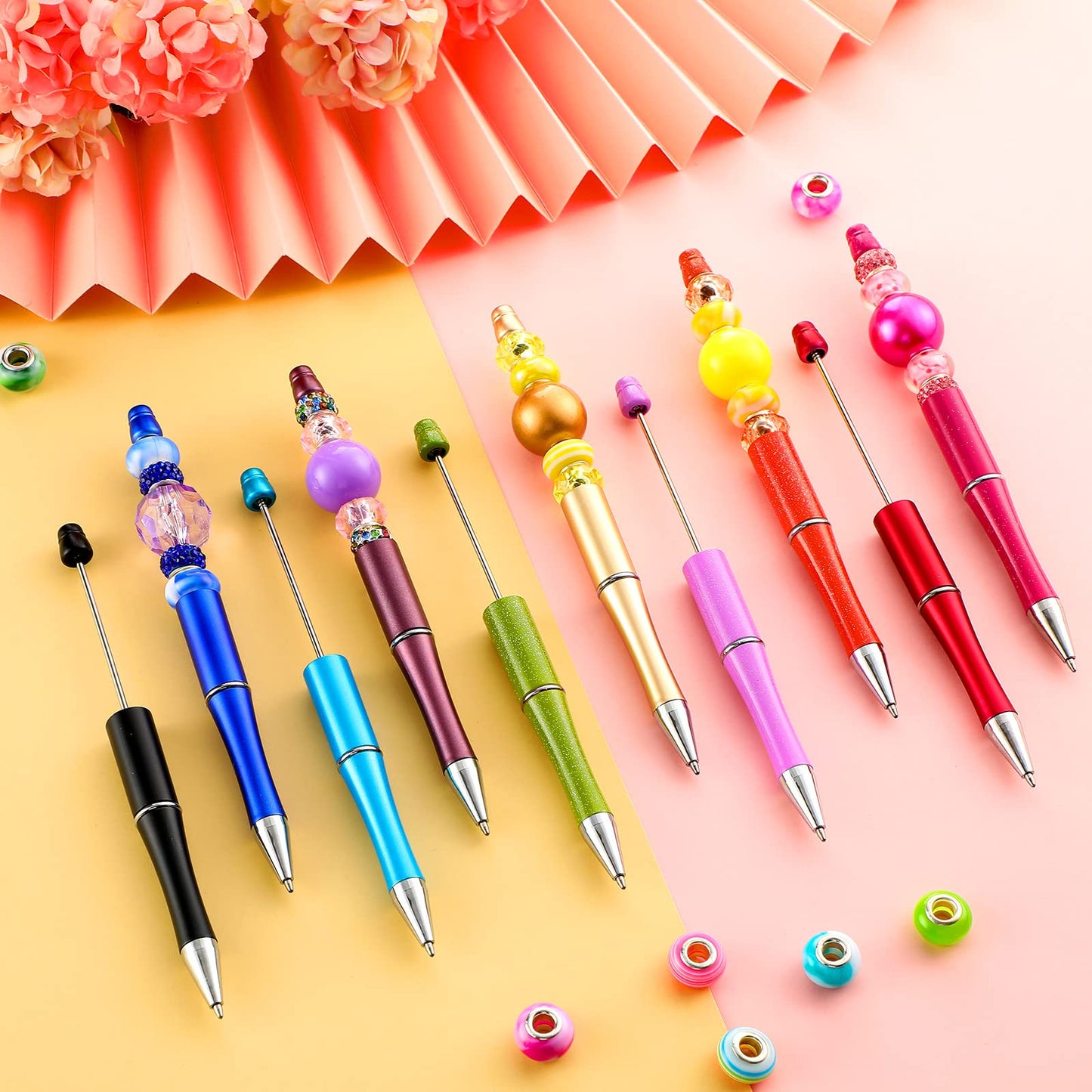 Beadable Pen Bundle (50 Pens + Refills) - Bright Colors