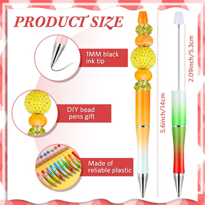 Beadable Pen Bundle (50 Pens + Refills) - Bright Colors