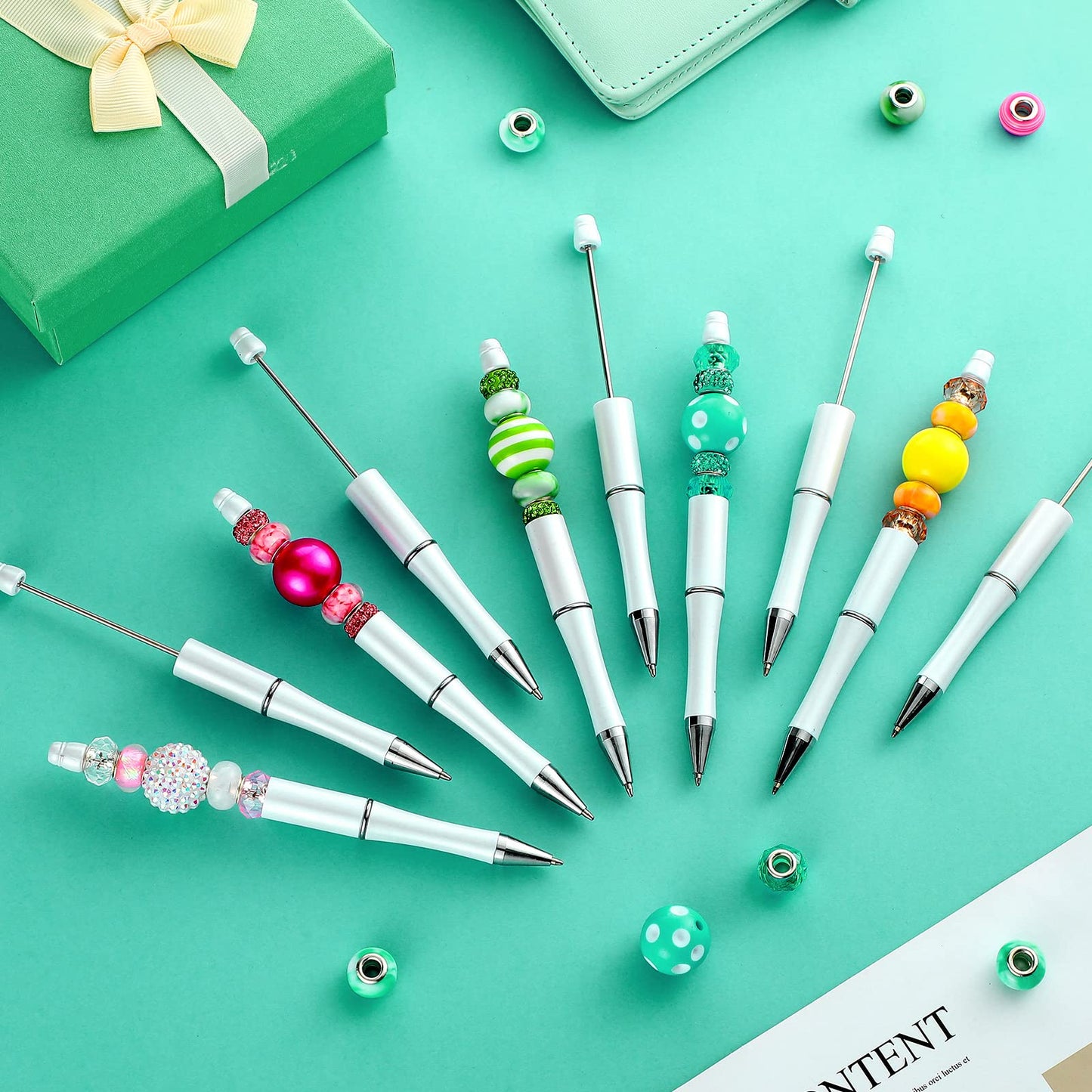 Beadable Pen Bundle (50 Pens + Refills) - Bright Colors