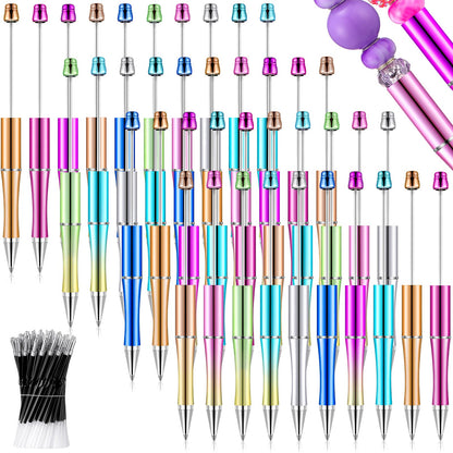 Beadable Pen Bundle (50 Pens + Refills) - Bright Colors