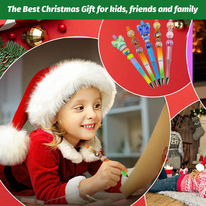 DIY Beadable Pen Kit - Complete Set (50 Pens + Refills) - Multicolor Craft Supplies
