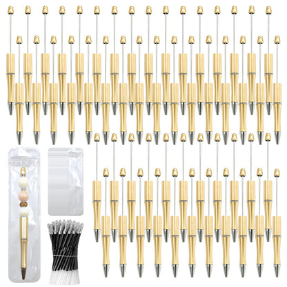 DIY Beadable Pen Kit - Complete Set (50 Pens + Refills) - Multicolor Craft Supplies