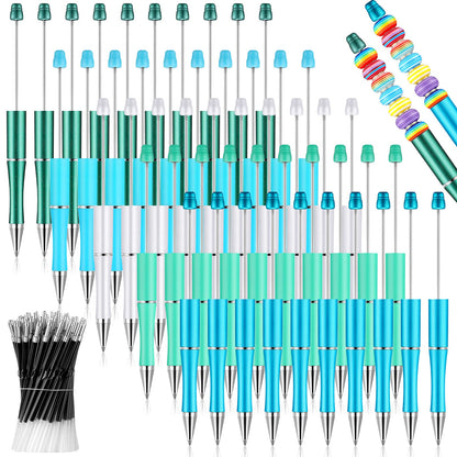 Beadable Pen Bundle (50 Pens + Refills) - Bright Colors