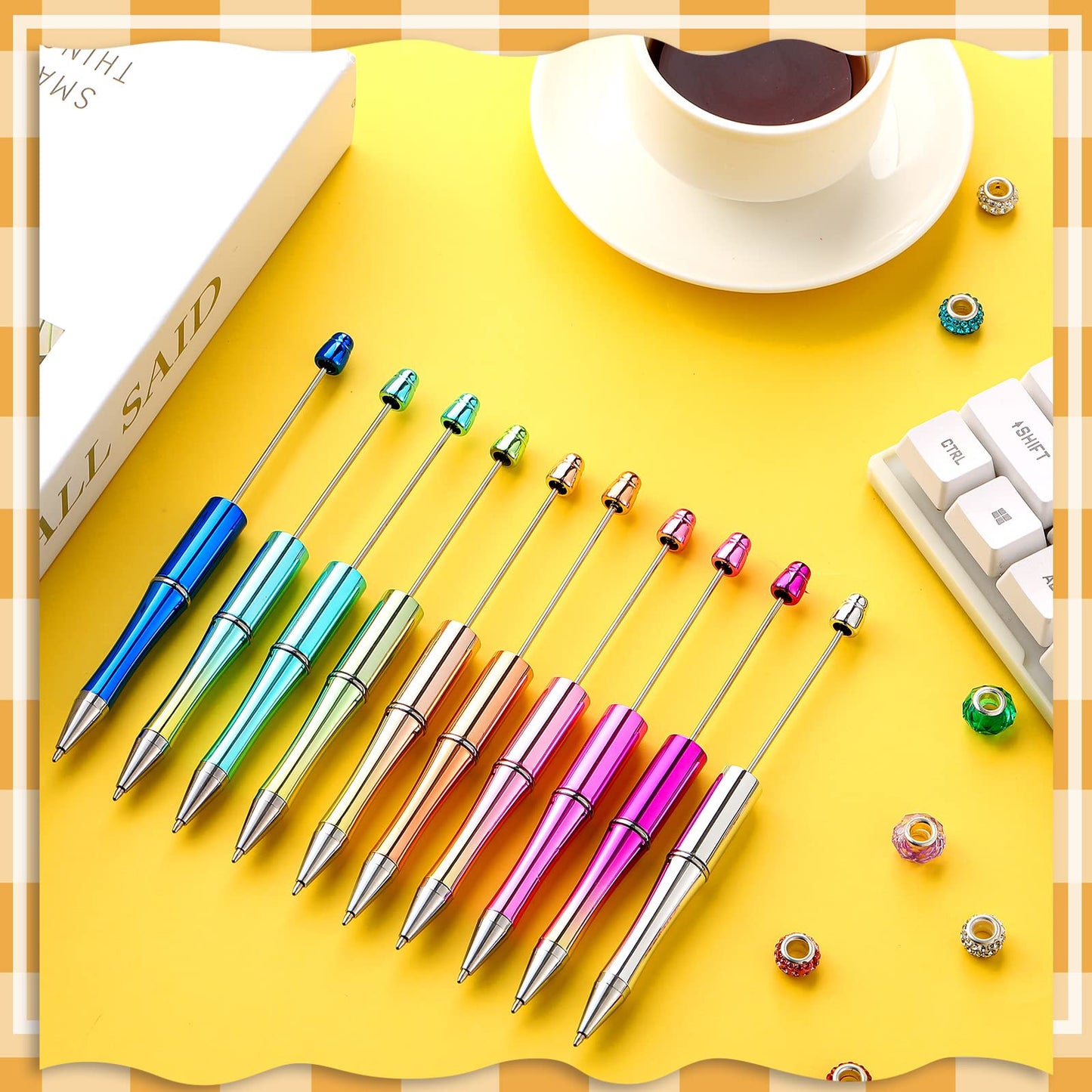 Beadable Pen Bundle (50 Pens + Refills) - Bright Colors