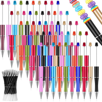 Beadable Pen Bundle (50 Pens + Refills) - Bright Colors